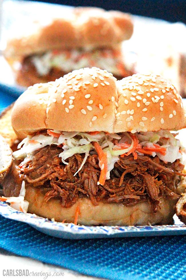BBQ Pulled Pork Sandwiches - Carlsbad Cravings