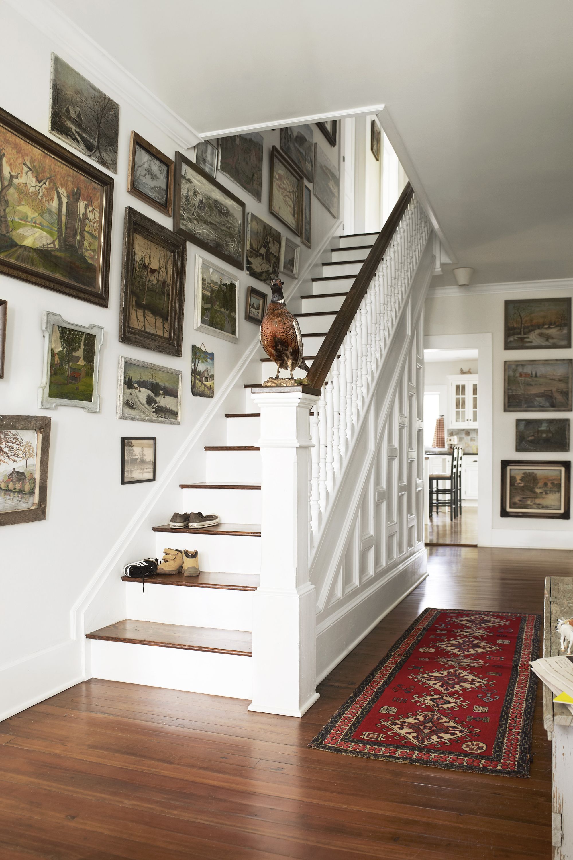 free house interior with stairs