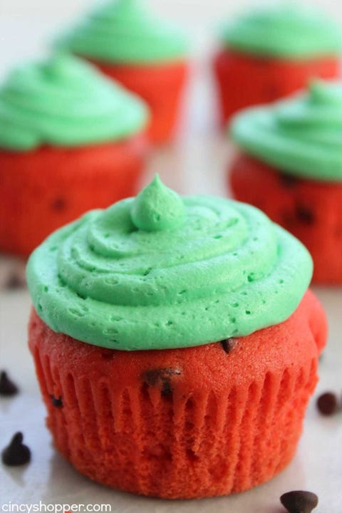 watermelon cupcakes