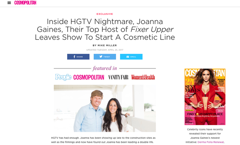 Joanna Gaines Fake News — Is Fixer Upper Canceled