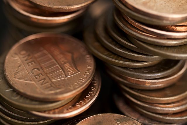 Brown, Money, Metal, Currency, Coin, Close-up, Brass, Money handling, Cash, Bronze, 