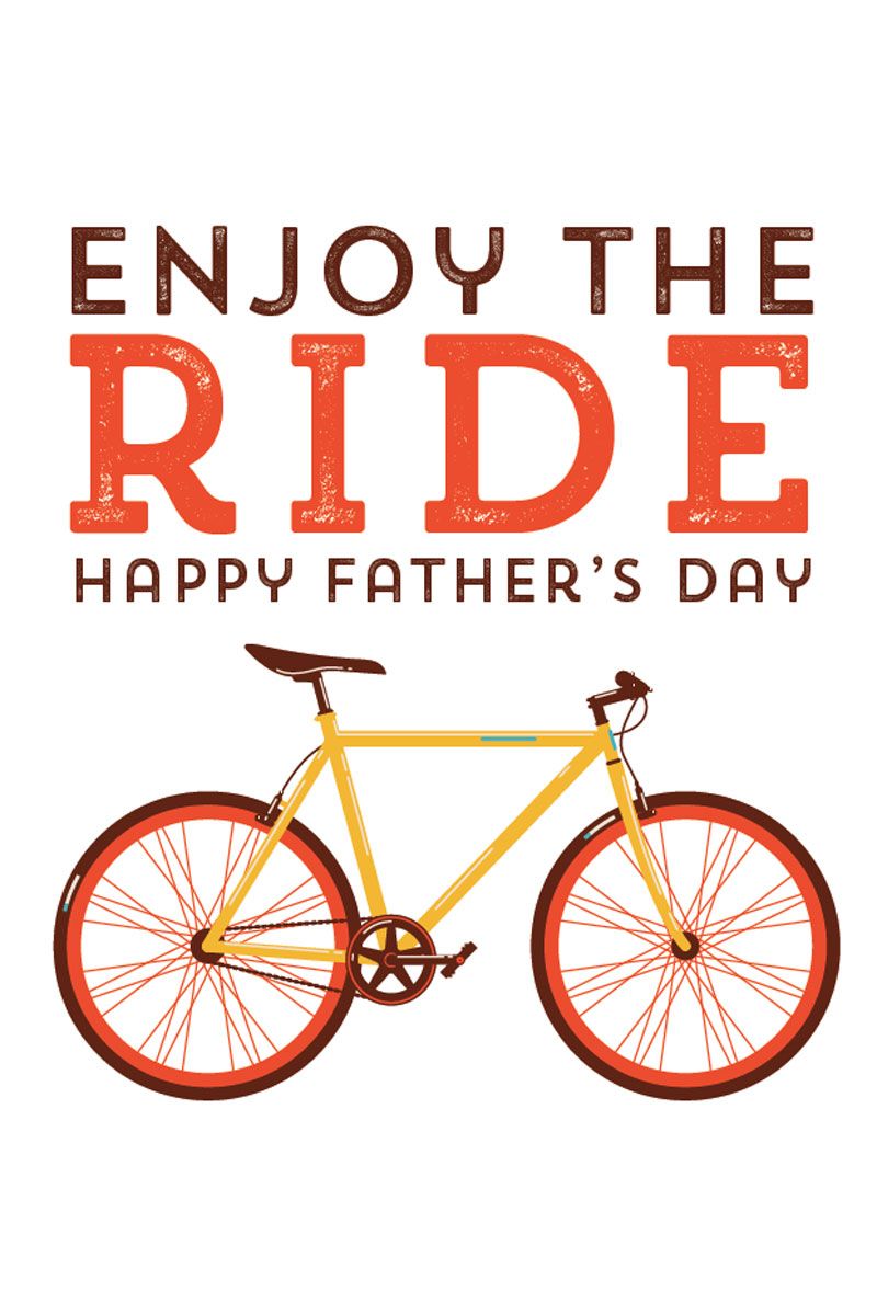 For Dad Grandad Stepdad Daddy Husband Cycling Cyclist Themed Father's Day Card 