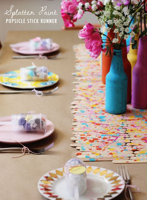 21 Diy Birthday Decoration Ideas At, Simple Table Setting For Birthday Party