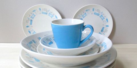 Cup, Blue, Saucer, Dishware, Coffee cup, Cup, Dinnerware set, Teacup, Tableware, Serveware, 