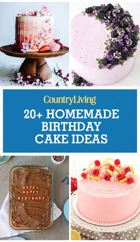 24 Homemade Birthday Cake Ideas Easy Recipes For Birthday Cakes