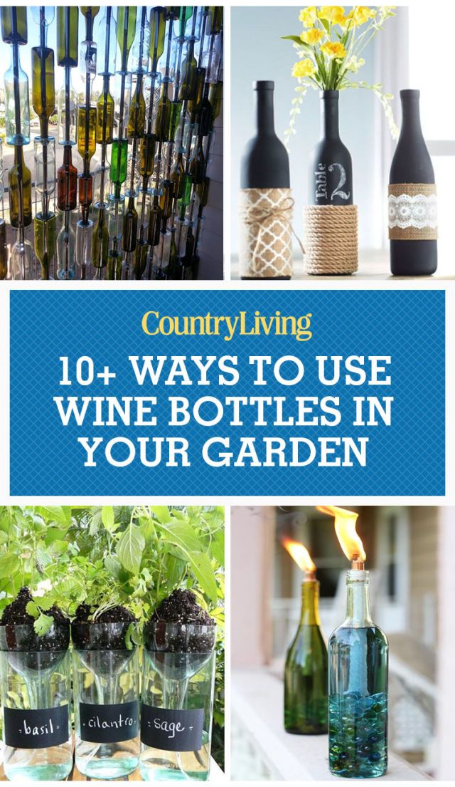 Wine Bottle Garden Crafts - How to Use Recycled Bottles In Your Yard