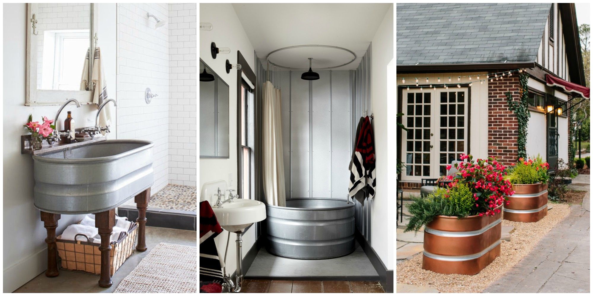 15 Genius Ways To Use Stock Tanks In, Horse Trough For Bathtub