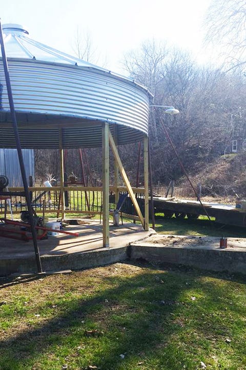 This Couple Used Their Farm S Grain Bin To Make A Gazebo
