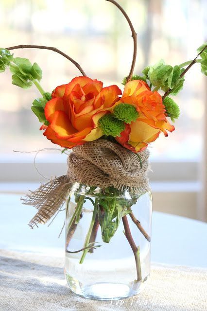 Fashion Mason Jar Floral Arrangements