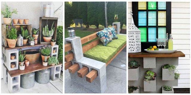 How To Use Cinder Blocks In Your Backyard, Cinder Block Furniture Plans