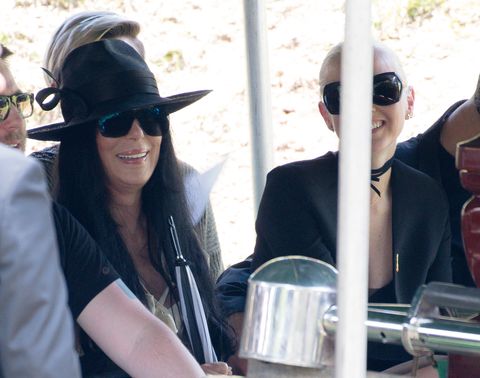 Cher attends Gregg Allman's funeral