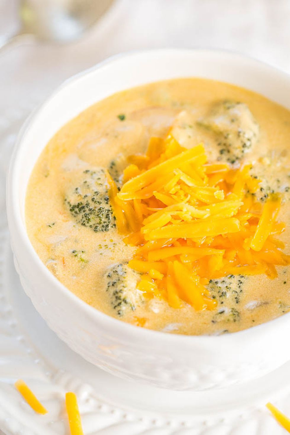 Broccoli Cheese Soup Recipe (5 Ingredients!) - Wholesome Yum