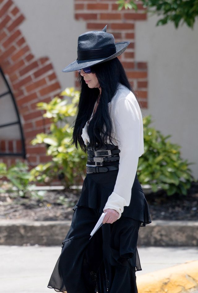 Cher attends Gregg Allman's funeral in Macon, Georgia