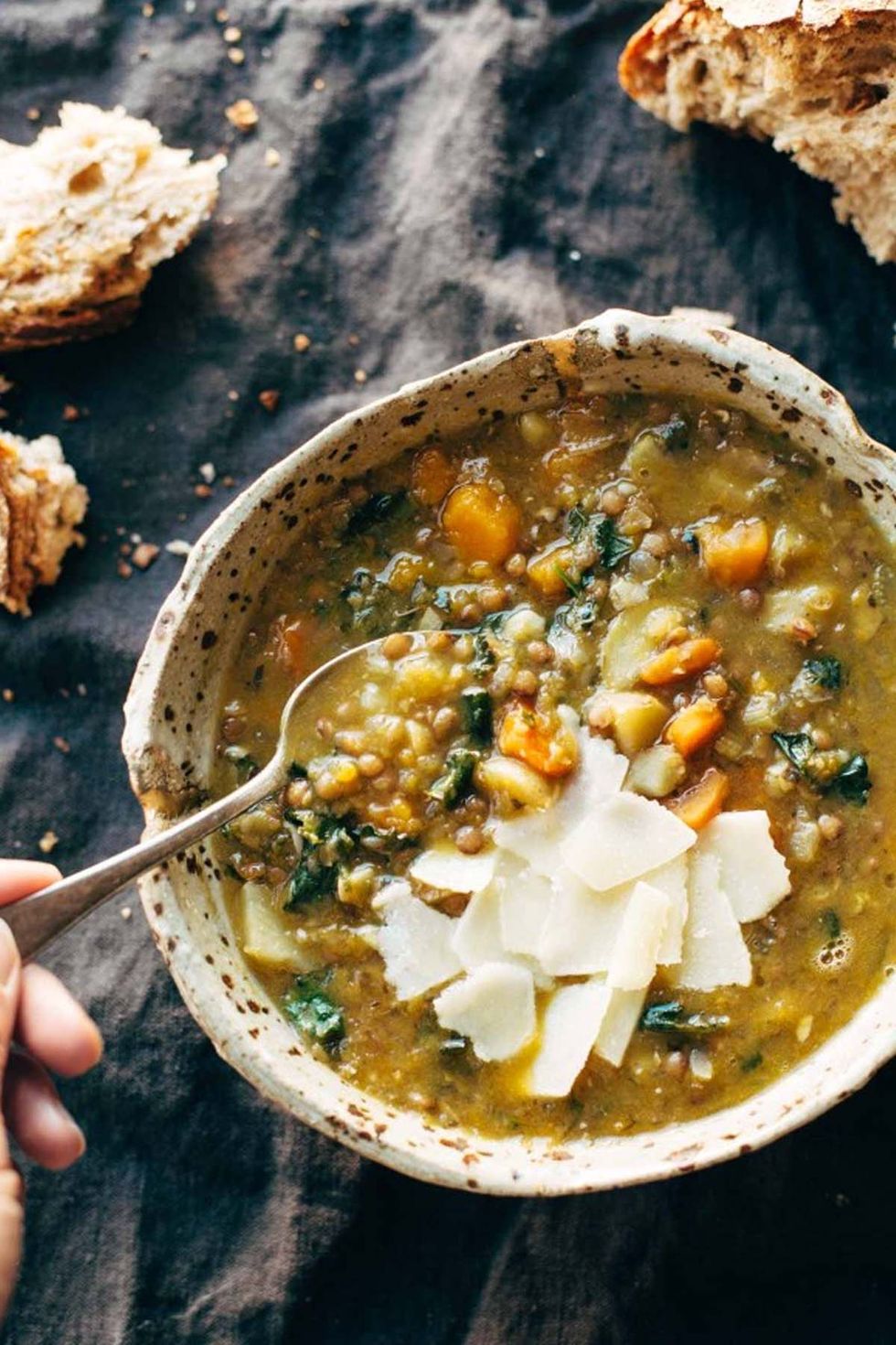 Slow Cooker Curried Lentil Soup - Gimme Some Oven