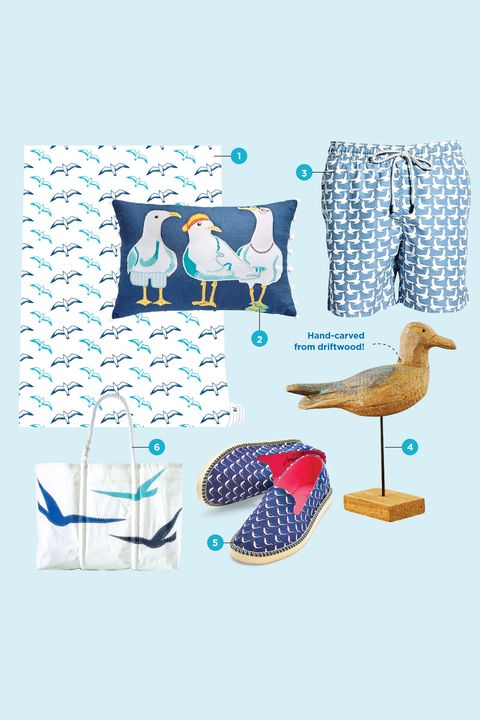 Design, Bird, Illustration, Pattern, Seabird, Furniture, Serveware, 