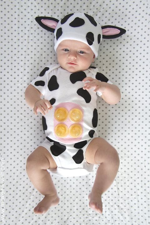 85 Homemade Costumes For Kids Easy Diy Costume Ideas 2021 - Diy Cow Costume For Baby Girl