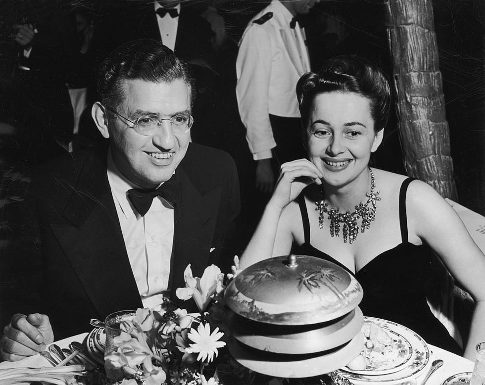 David O. Selznick and Olivia de Havilland in 1935.