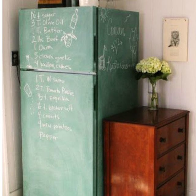Chalkboard Fridges Are Having a Moment - How to Paint Your Fridge