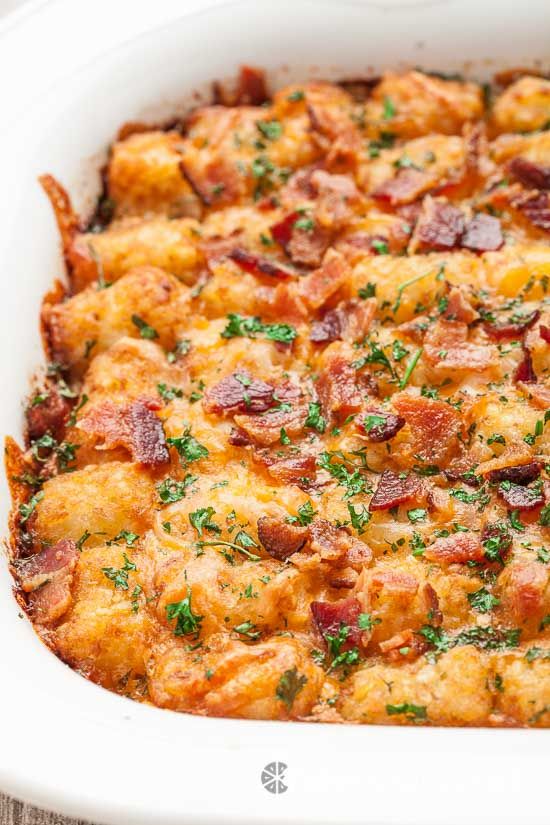 best tater tot casserole witj cheese