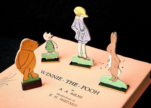 A first edition Winnie-the-Pooh book with characters from a 1930's game, auctioned by Sotheby's in 2008