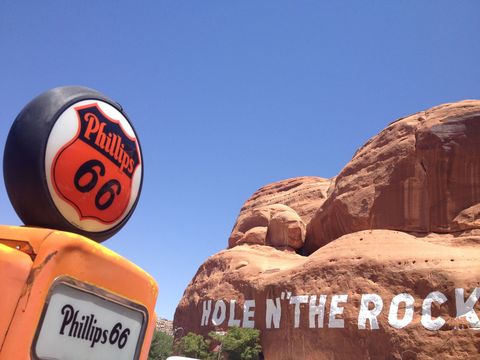 Sky, Rock, Signage, Landscape, Sign, Tree, Font, Geology, Travel, Tourism,