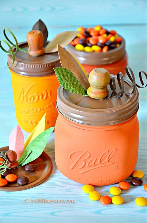 29 Mason Jar Fall Crafts Autumn Diy Ideas With Mason Jars