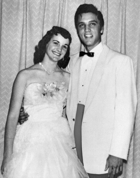 Elvis Presley and Dixie Locke at prom in Memphis, 1955