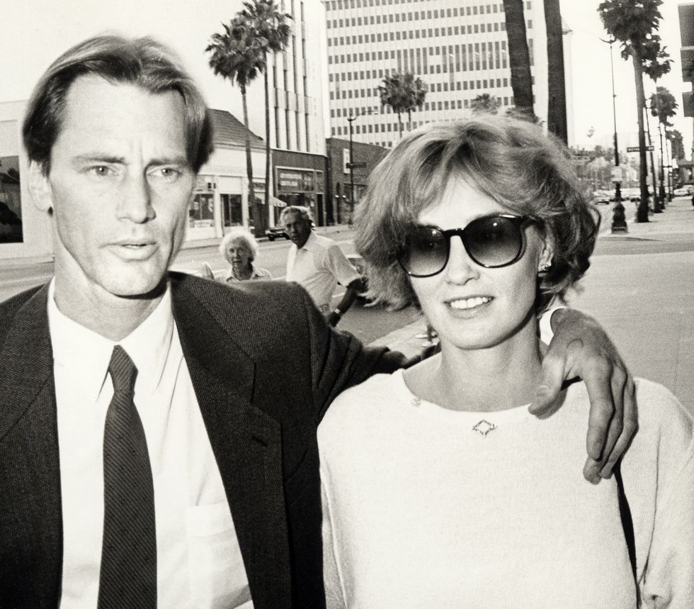 Sam Shepard and Jessica Lange during 'The Natural' Los Angeles Premiere in 1984