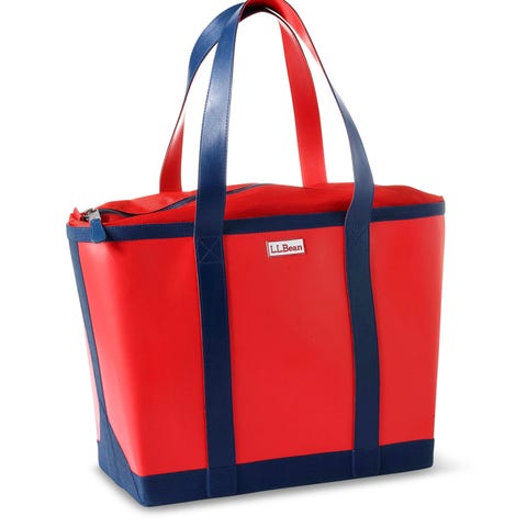 red beach bags