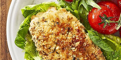 roasted parmesan chicken and tomatoes