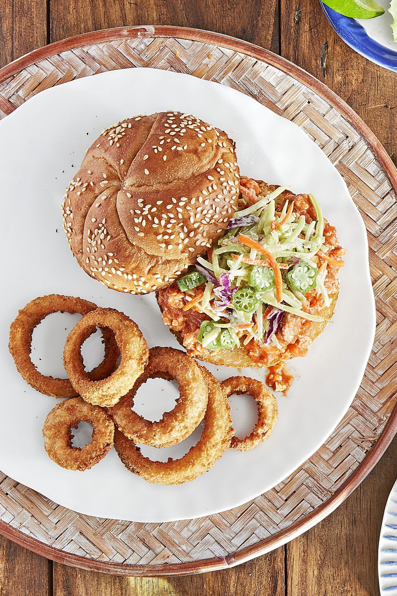 Sloppy Joes with Pickled Okra Slaw-image