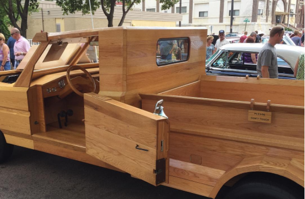 truck made of wood