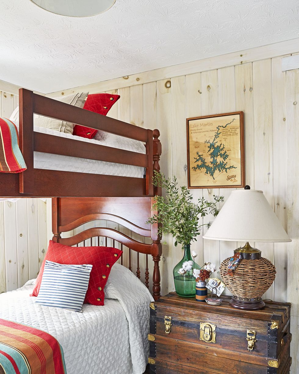 lake cabin bunk room