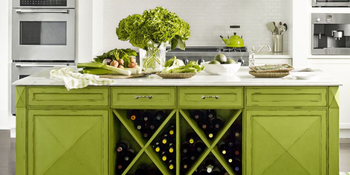 30 Green Kitchen Decor Ideas That Inspire - DigsDigs