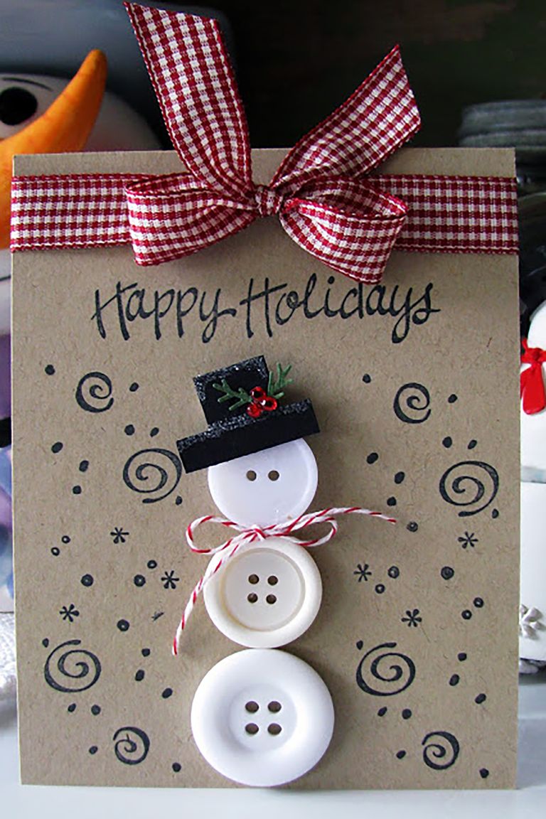 Homemade Christmas Card Ideas Simple
