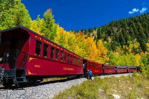 cumbres and toltec scenic railroad - fall foliage train rides colorado new mexico