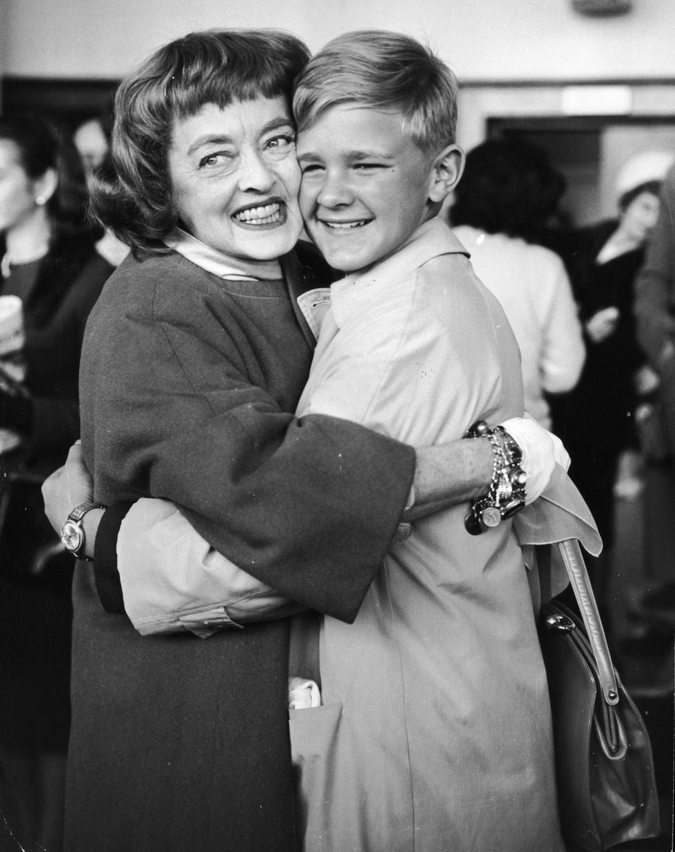 Bette Davis with her son, Michael.