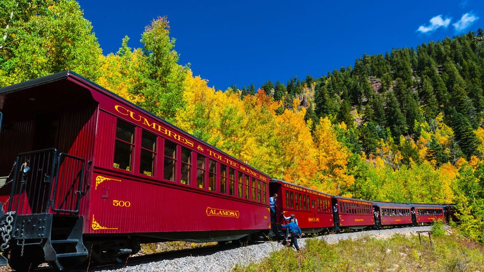 cumbres and toltec scenic railroad - fall foliage train rides colorado new mexico