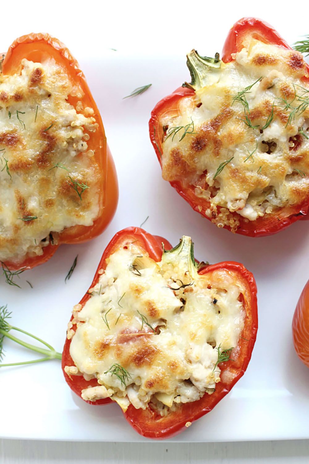 17 Easy Dinner Ideas For Two Romantic Dinner For Two Recipes   1504644664 Greek Stuffed Peppers Overhead 4 700x913 