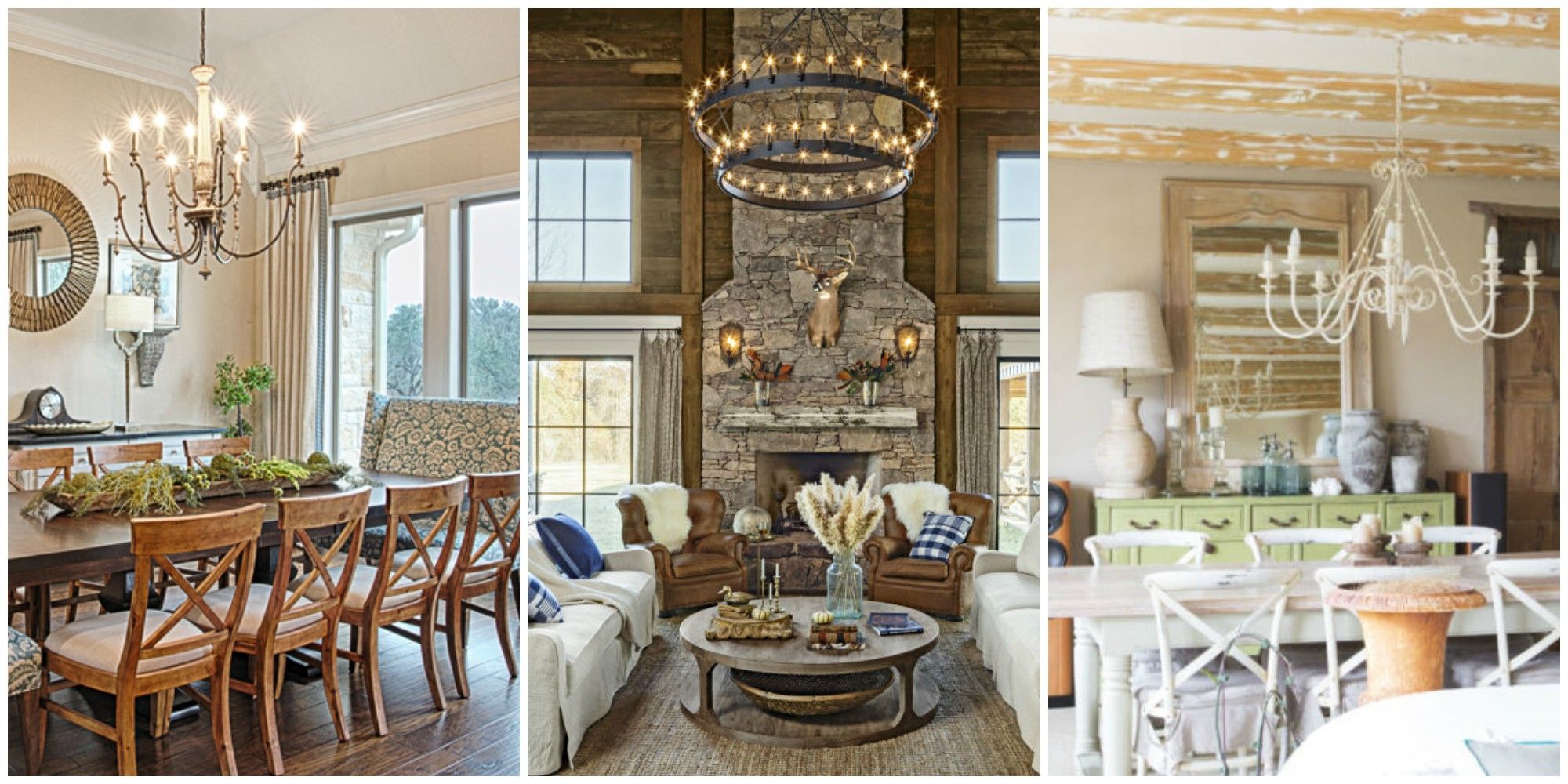 dining room chandeliers rustic