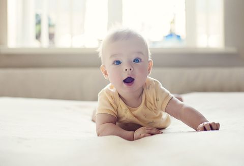 Child, Face, Head, Toddler, Skin, Baby, Tummy time, Cheek, Crawling, Joint, 