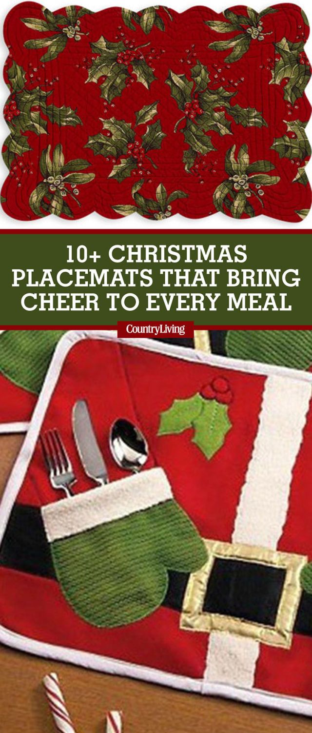 10 Best Christmas Placemats Holiday Themed Place Mats to Buy Now