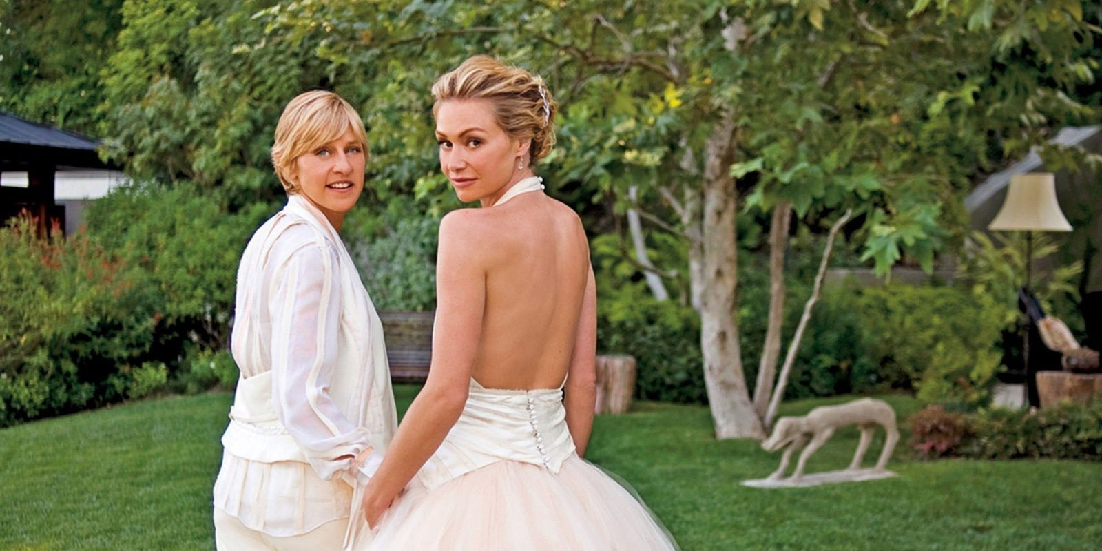 Portia De Rossi Wedding Dress