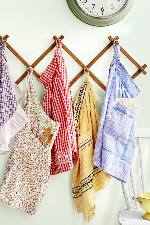 Clothes hanger, Yellow, Room, Textile, Design, Laundry, Linens, Pattern, Pattern, Towel, 