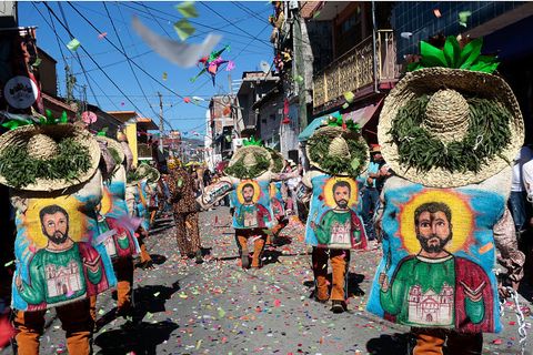 Christmas parade in Mexico