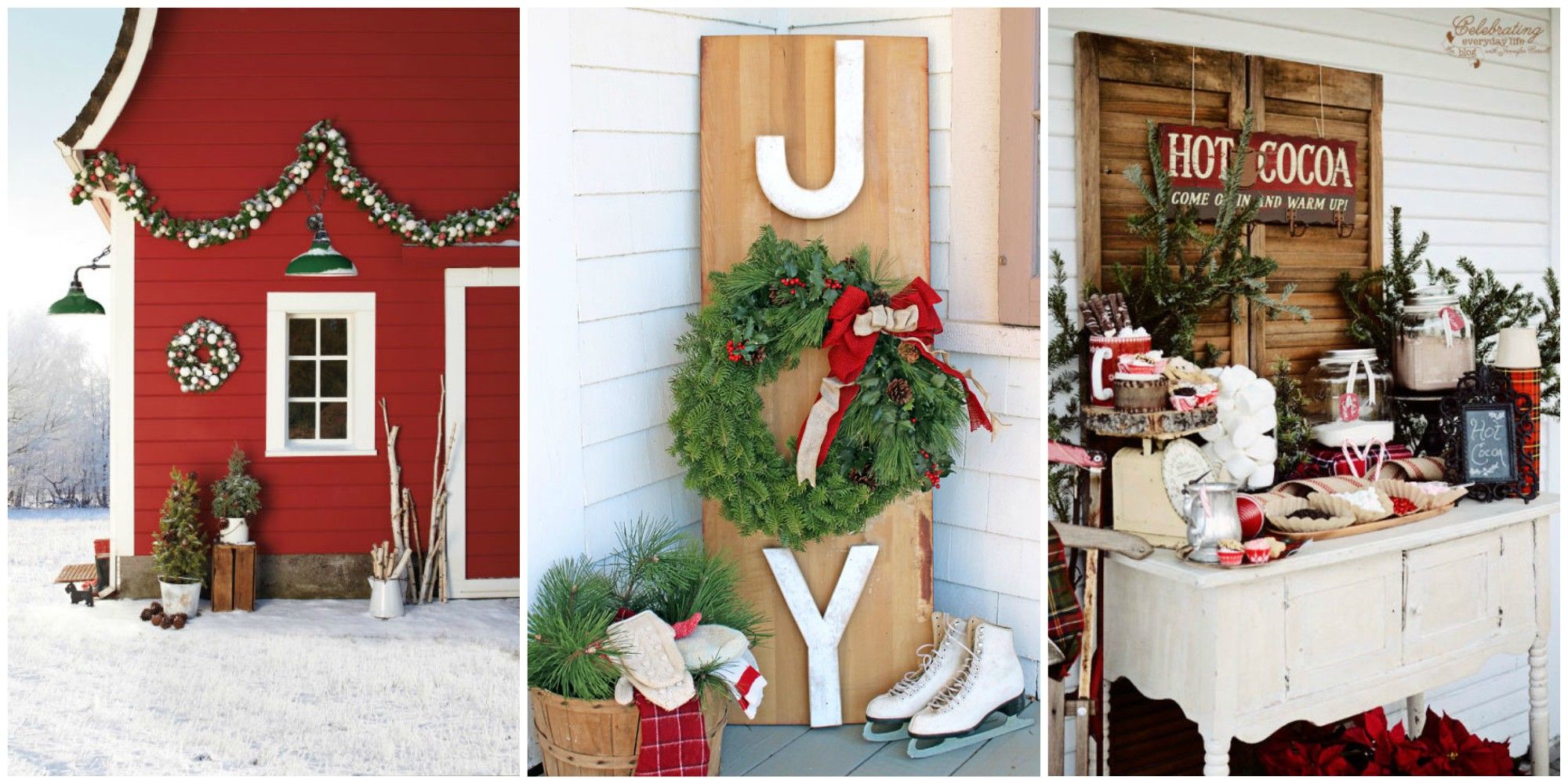 34 Outdoor Christmas Decorations Ideas for Outside Christmas Porch