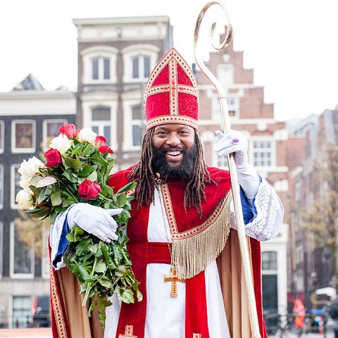 Sinterklaas in Amsterdam christmastime in the netherlands
