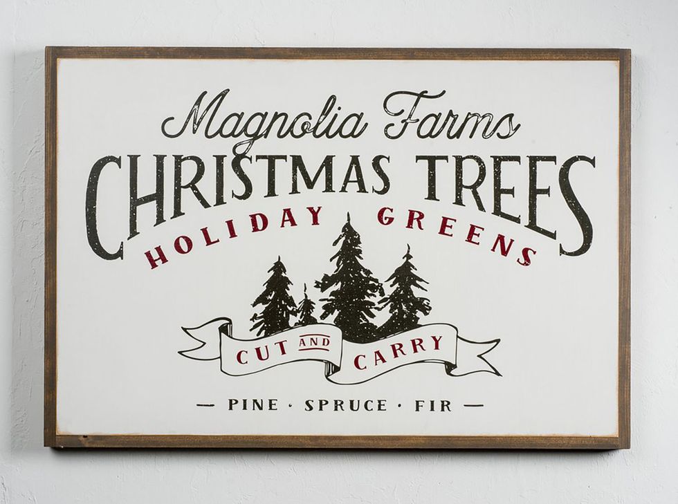 christmas tea towel, charlie brown and co tree farm christmas