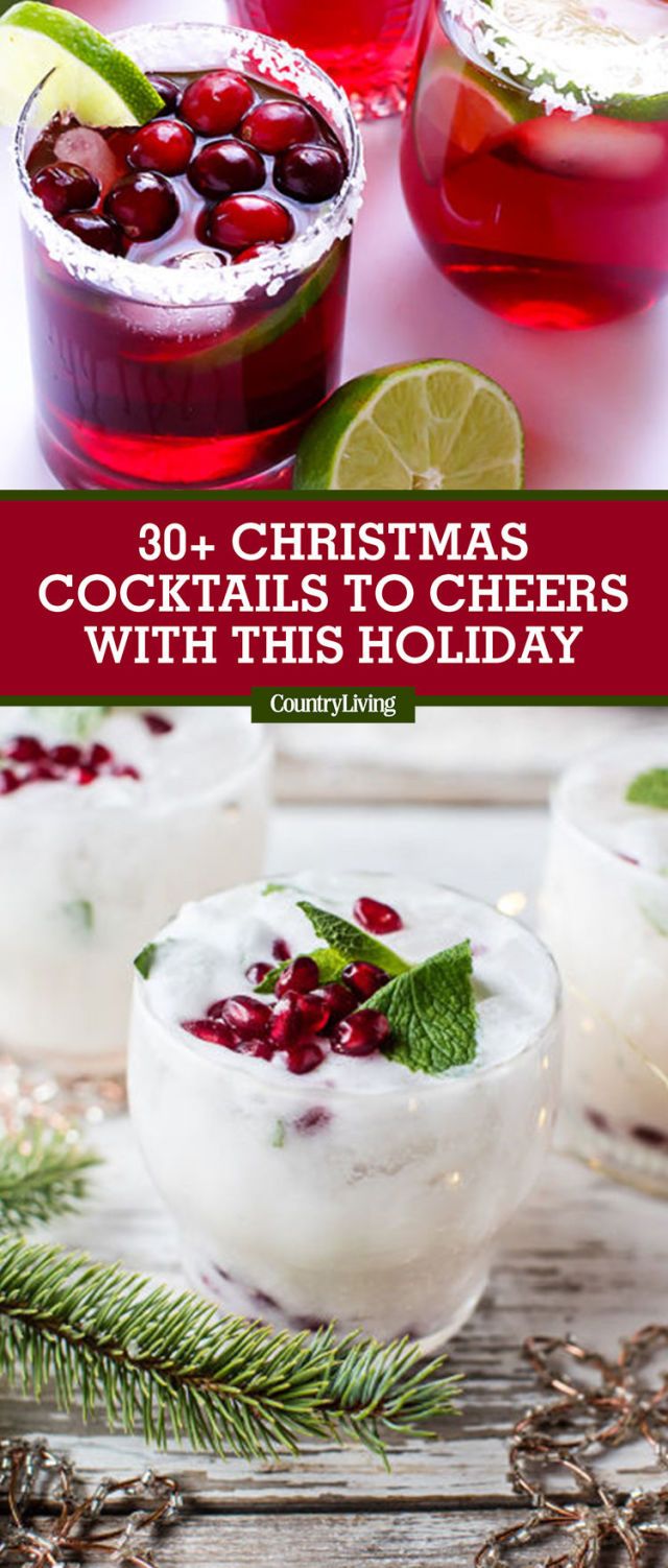 30 Easy Christmas Cocktails - Best Recipes For Christmas Alcoholic Drinks