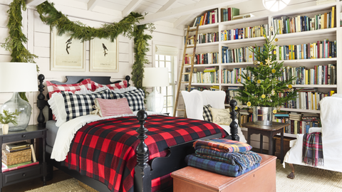 Christmas Bedroom Decorating Ideas Farmhouse Decorations Image